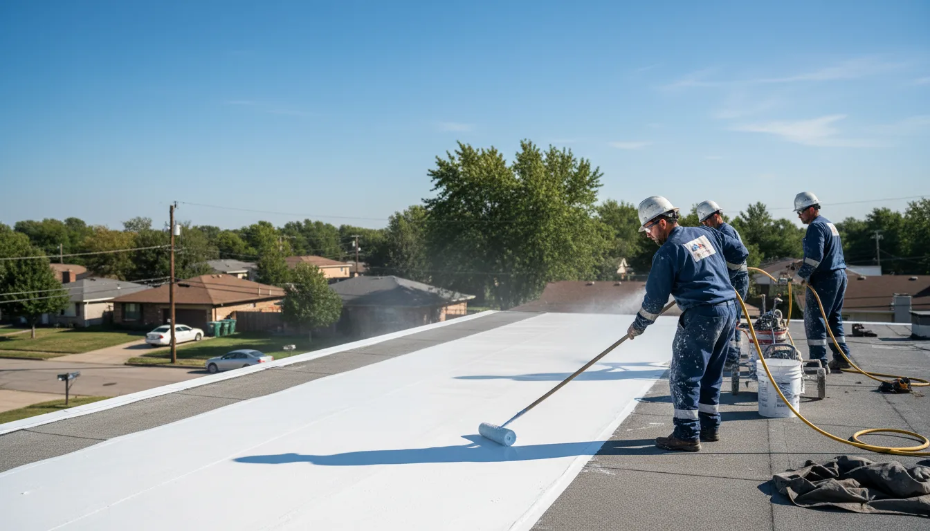 Commercial roof coating in Lohn, TX near me